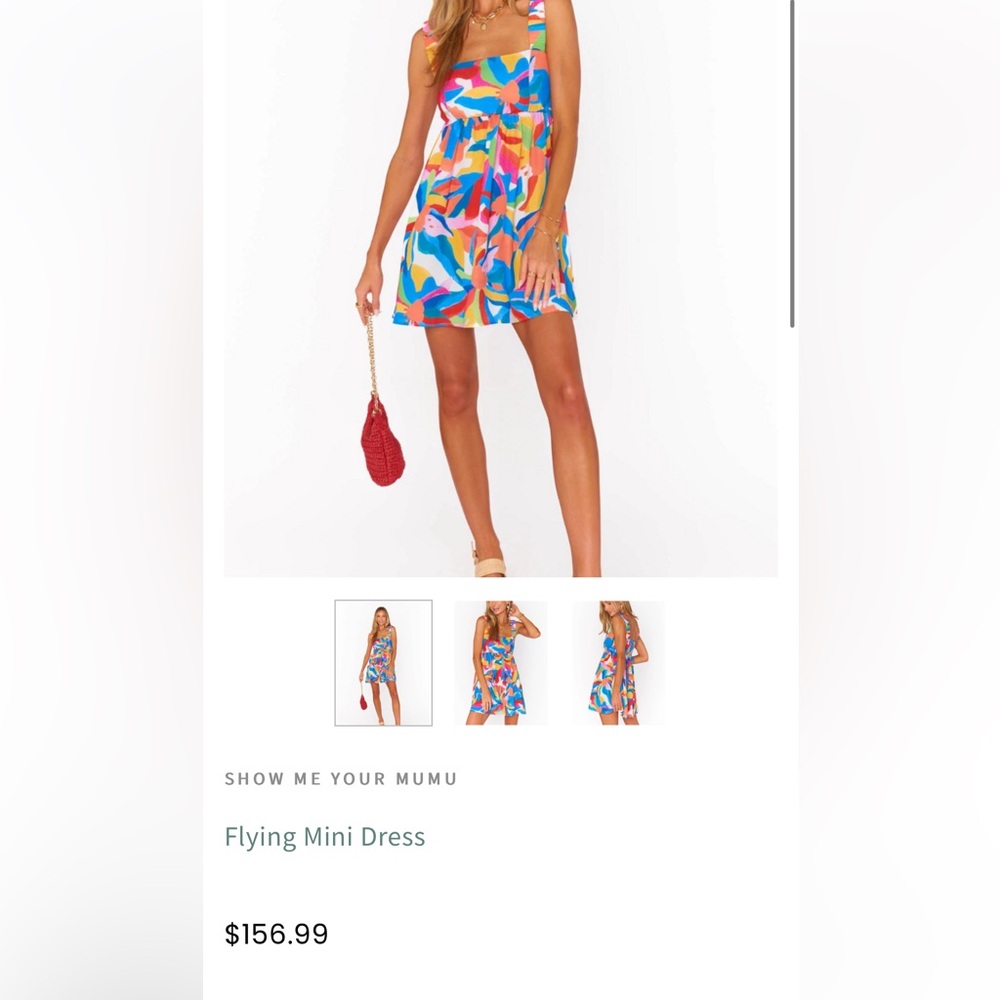 SHOW ME YOUR MUMU
SIZE L
Flying Mini Dress